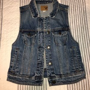 American eagle jean vest